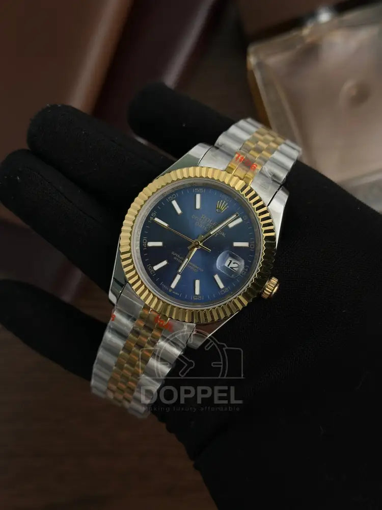 RLX - Datejust Silver Gold Blue - AAA Quality