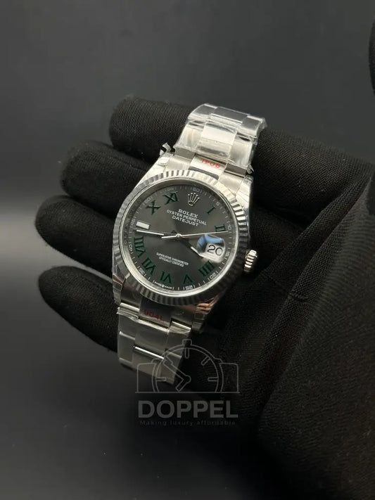 RLX - Datejust Silver Wimbledon 36mm - Premium Quality
