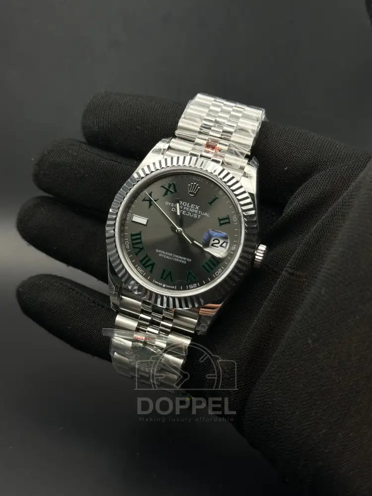 RLX - Datejust Silver Wimbledon - Premium Quality