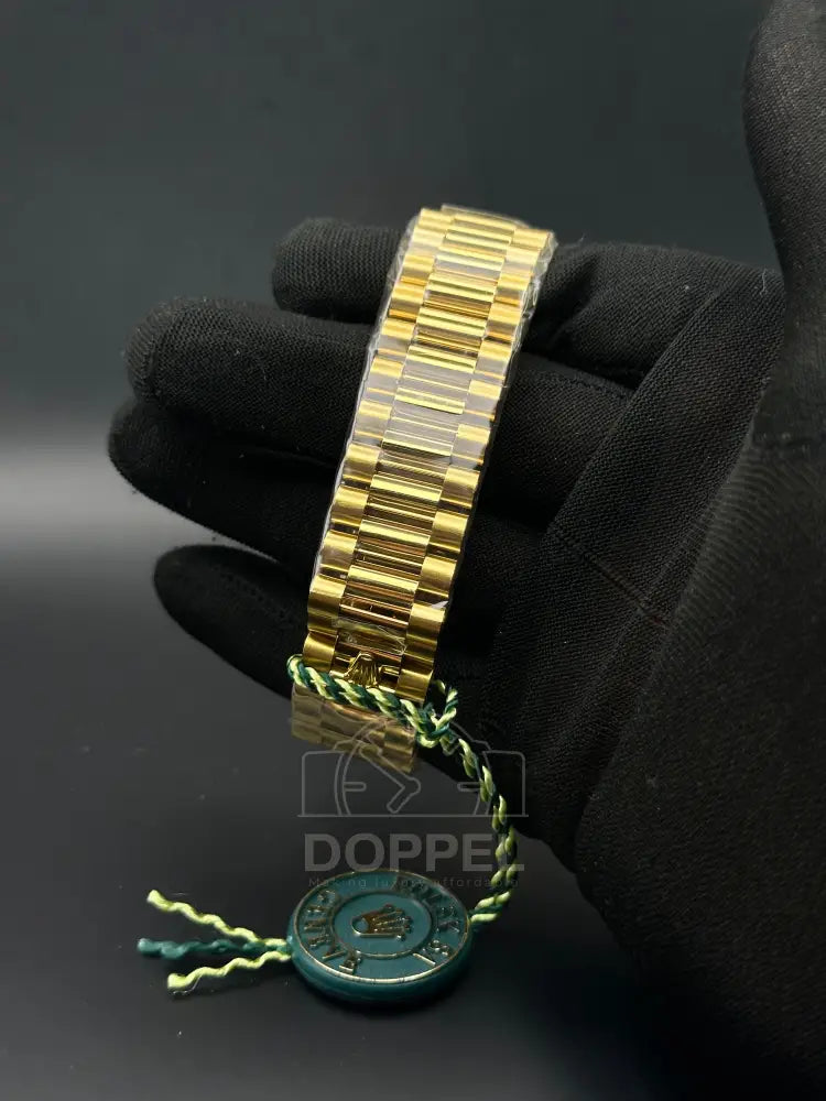 RLX - Day Date Gold Green - Premium Quality