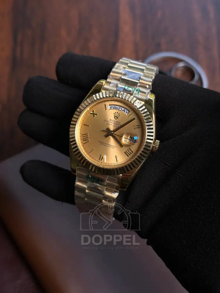 RLX - Day Date Gold Roman - AAA Quality