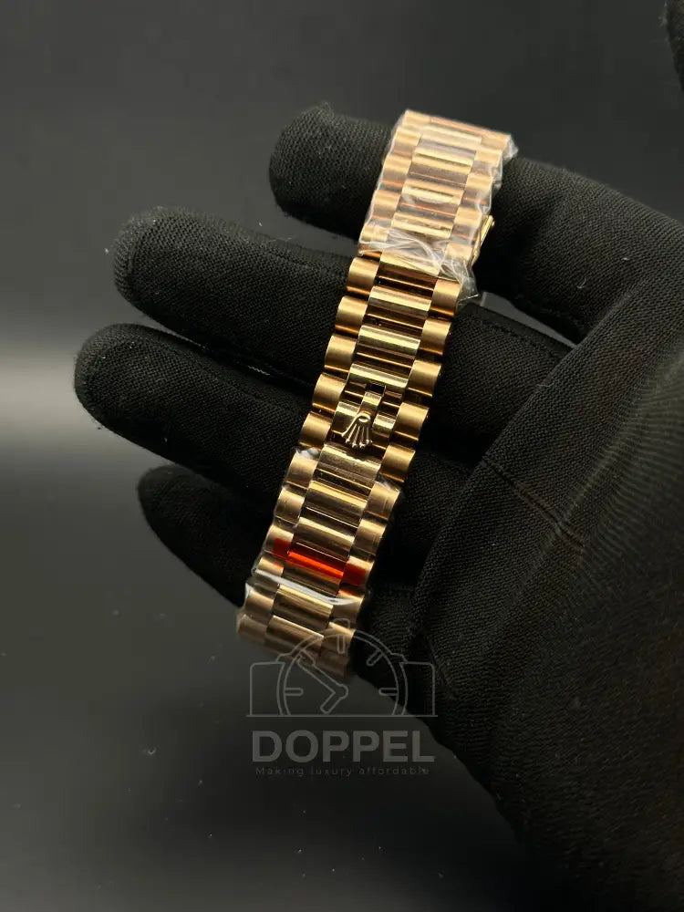 RLX - Day Date Rosegold Brown - Premium Quality
