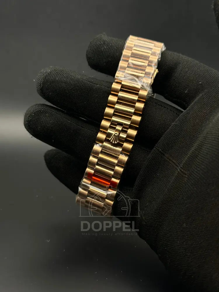 RLX - Day Date Rosegold Brown - Premium Quality