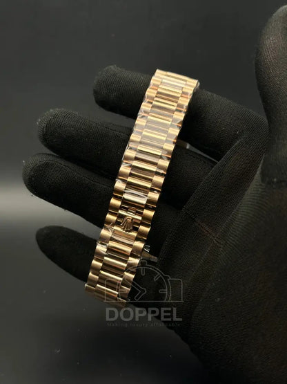 RLX - Day Date Rosegold Brown Roman - Premium Quality
