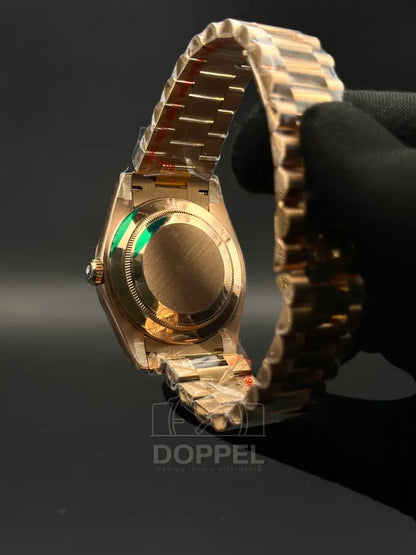 RLX - Day Date Rosegold Olive Green - Premium Quality