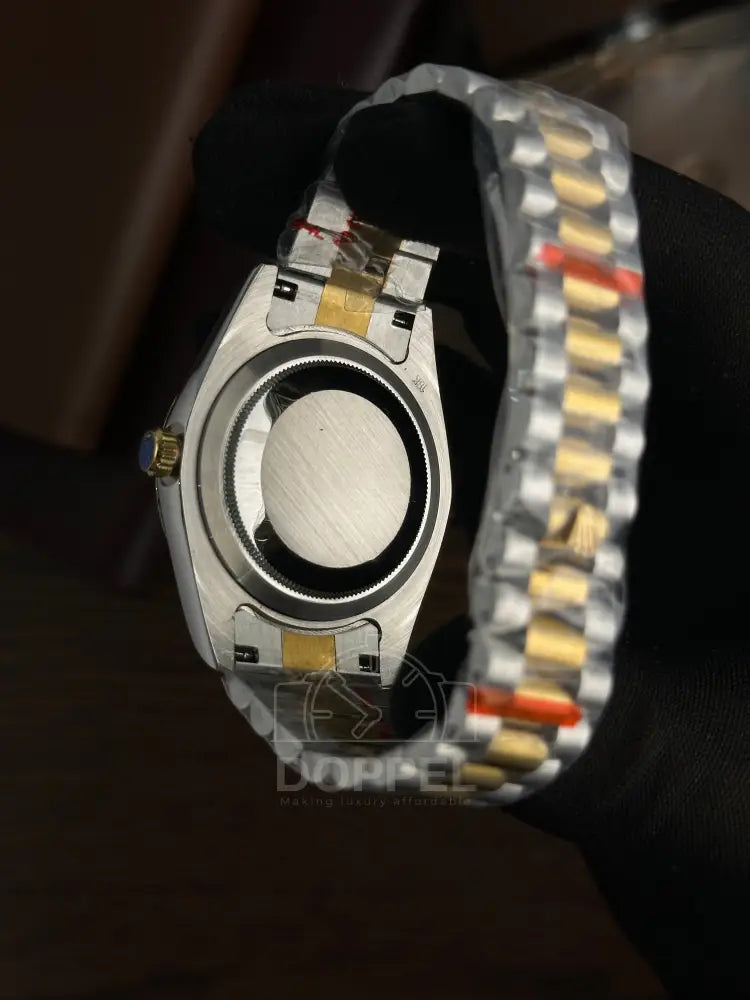 RLX - Day Date Silver Gold Roman - AAA Quality