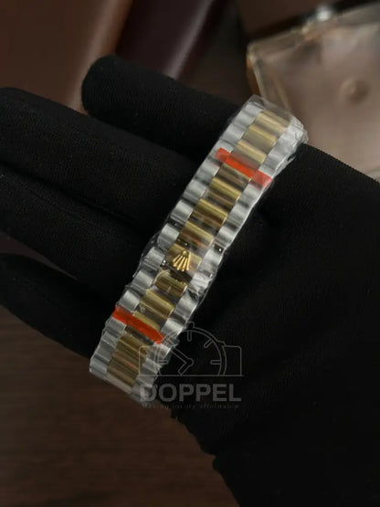 RLX - Day Date Silver Gold Roman - AAA Quality