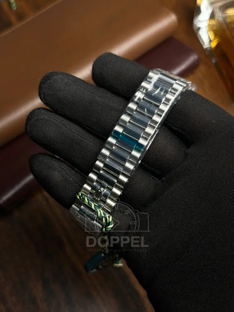 RLX - Day Date Silver Mint Green - AAA Quality