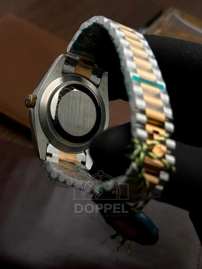 RLX - Day Date Silver Rosegold Brown R - AAA Quality