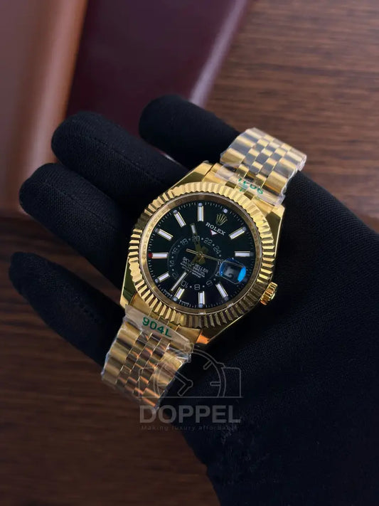 RLX - Sky Dweller Gold Black - AAA Quality