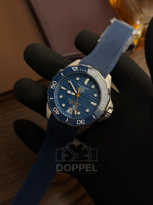 TAG - Aquaracer Blue Rubber - AAA Quality