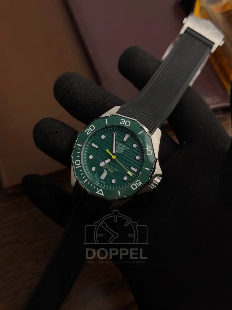 TAG - Aquaracer Green Rubber - AAA Quality