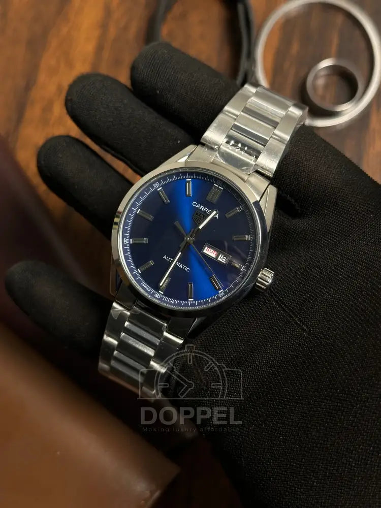 TAG - Carrera Day Date Silver Blue - AAA Quality
